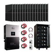 EG4 | Complete Hybrid Solar Kit - 12,000W 120/240V Output + 30.72kWh EG4 Lithium Powerwall + 14,000 Watts of Solar PV