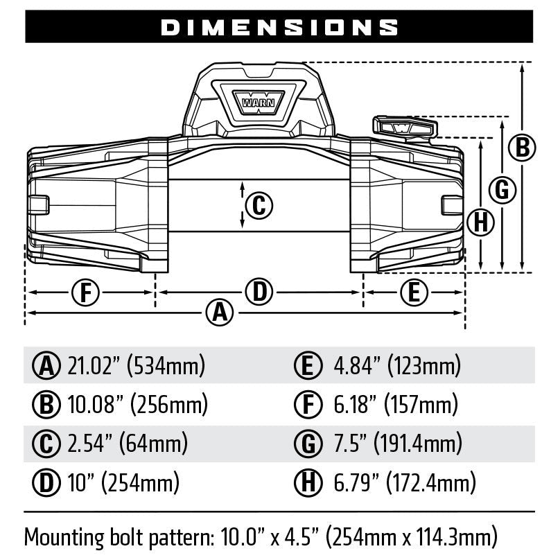 Warn VR EVO 10 WINCH - 103252