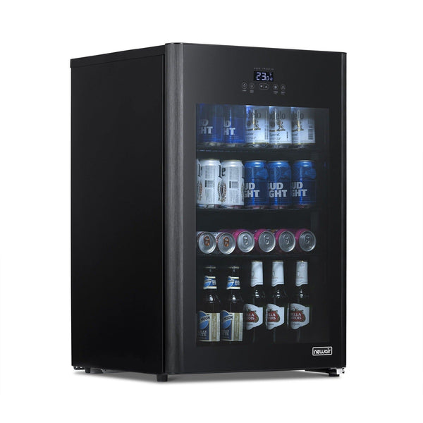 Newair Froster 125-Can Freestanding Black Beverage Center NBF125BK00 - Chills Down to 23 Degrees!