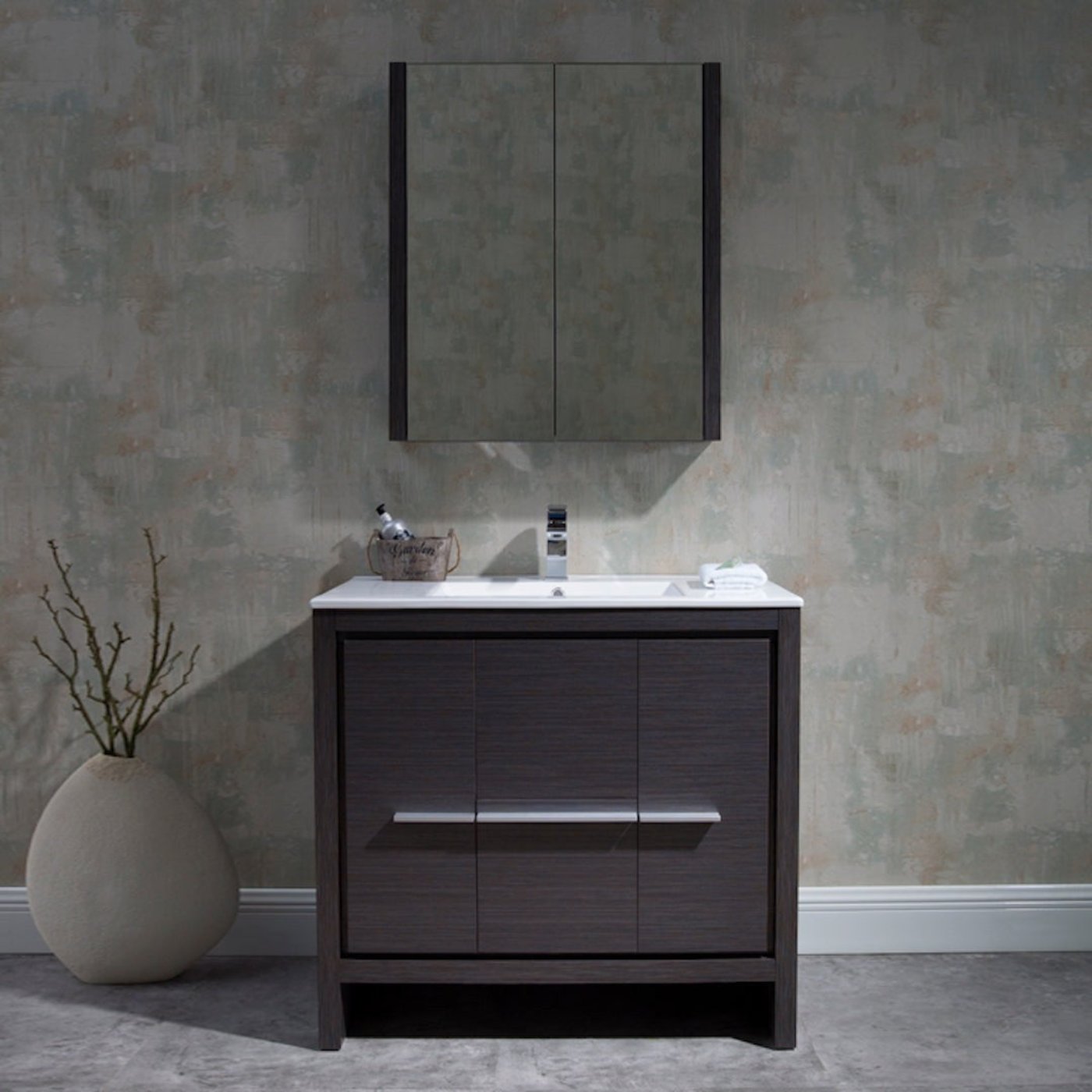 Blossom Milan 36 Inch Bathroom Vanity - V8014 36 01 - Backyard Provider