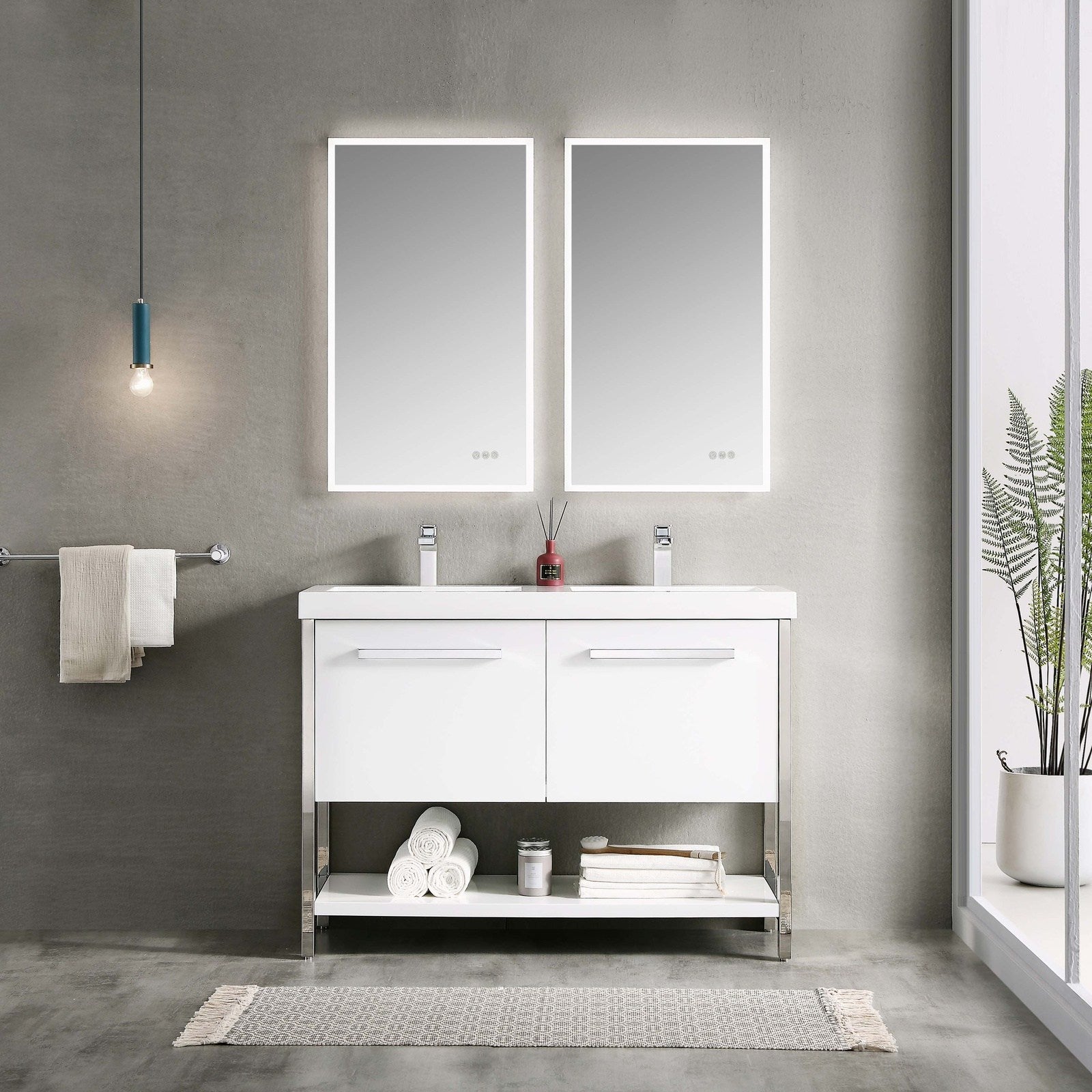 Blossom Riga 48 Inch Bathroom Vanity – Double Sinks - V8022 48 01D