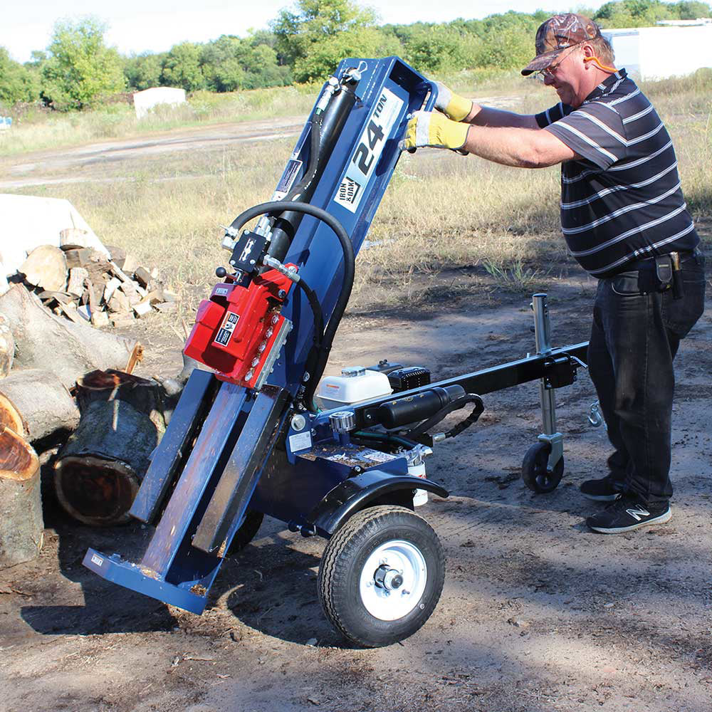 Iron and Oak 24 Ton Vertical Horizontal Log Splitter BHVH2418GX