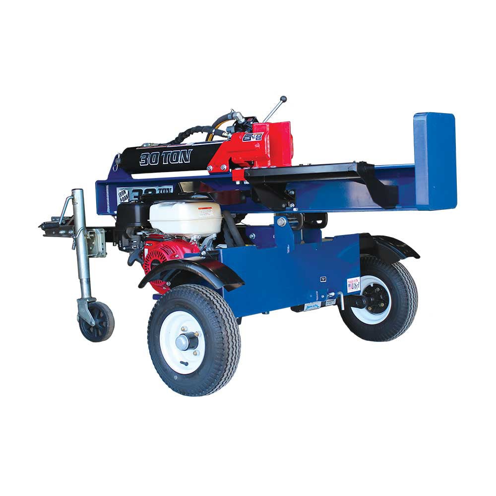 Iron & Oak 30 Ton Vertical Horizontal Log Splitter Torsion Axle BHVH3018GXT