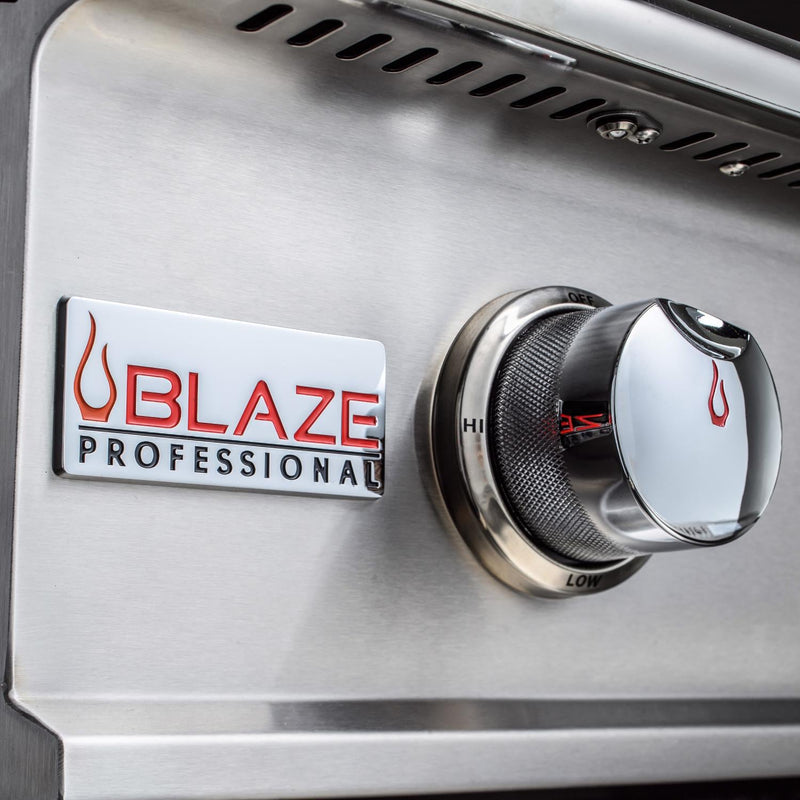 Blaze Professional LUX 34-Inch 3-Burner Natural Gas Grill w/ Rear Infrared Burner - BLZ-3PRO-NG+BLZ-3PRO-CART-LTSC