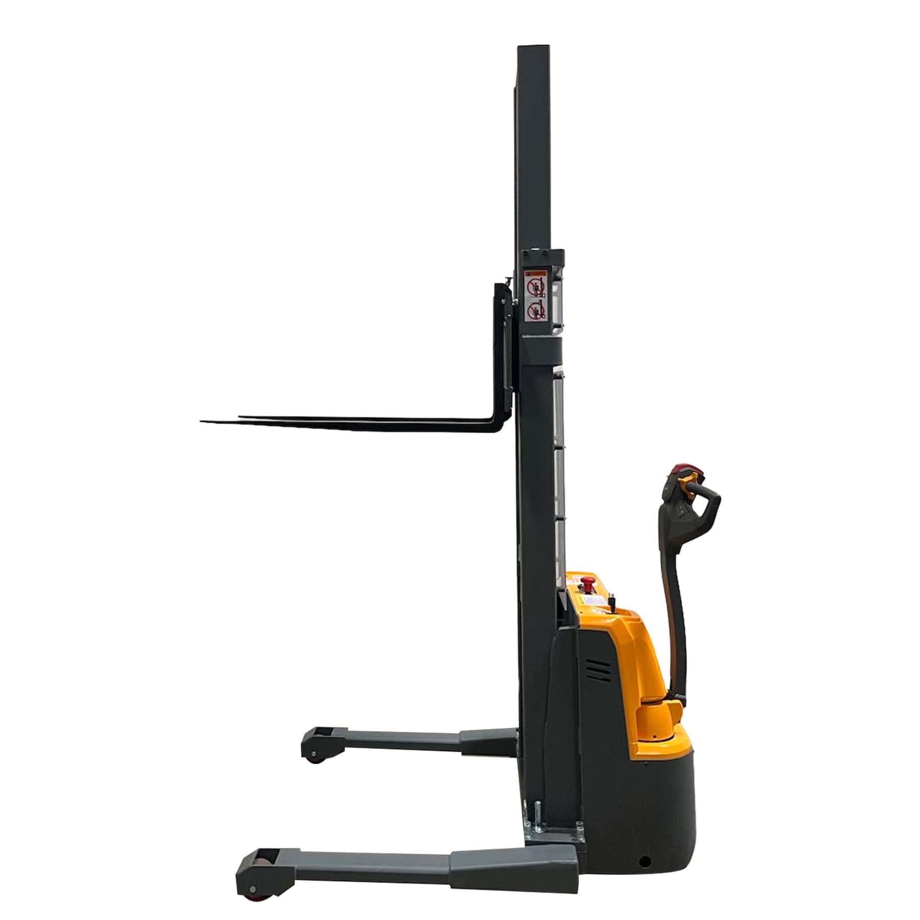 Apollolift Forklift Lithium Battery Full Electric Walkie Stacker 2640lbs Cap. Straddle Legs. 118" lifting A-3035 - Backyard Provider