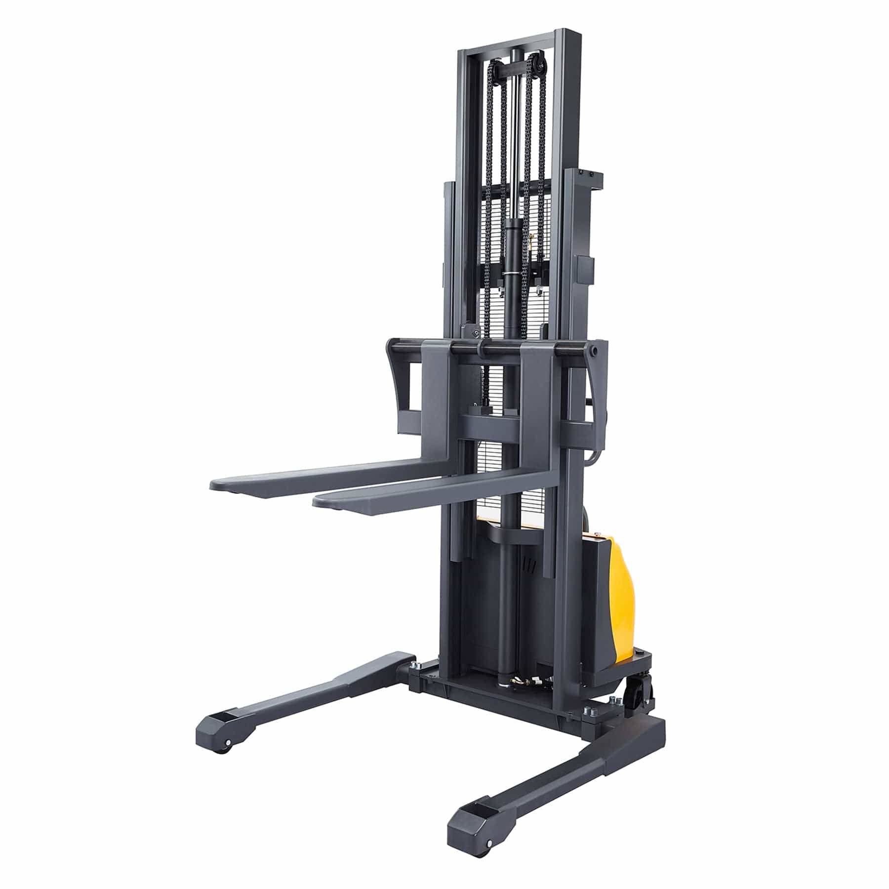 Apollolift Semi-Electric Straddle Stacker  2200Lbs Cap. 98" Lifting - Backyard Provider