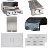 Blaze Premium LTE 7-Piece 40-Inch Propane Outdoor Kitchen Package - BLZ-5LTE2-LP-7PC-SC