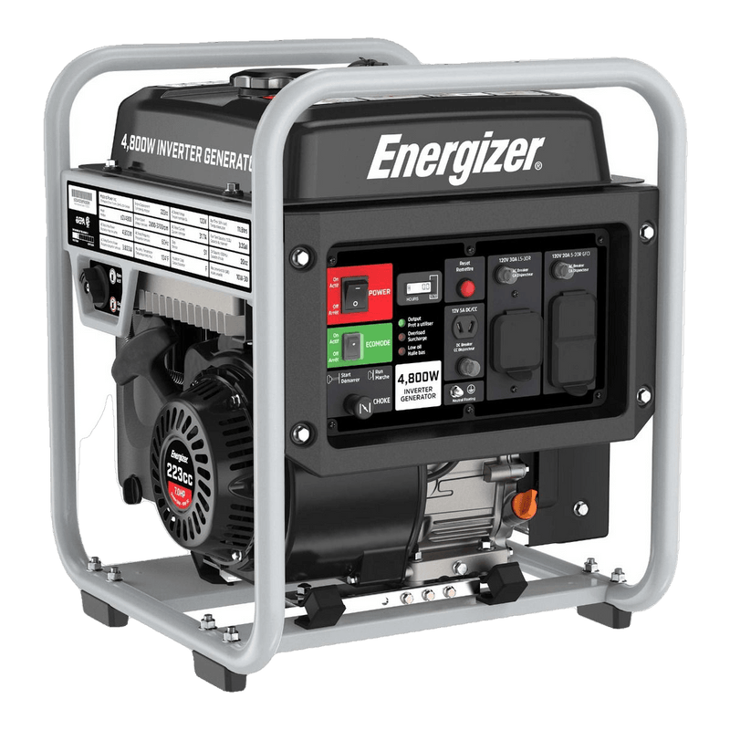 Energizer 3600W/4800W Gas Powered Open Frame Inverter Generator New eZV4800