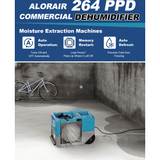 AlorAir® Storm LGR 1250 | 264 PPD Industrial Commercial Dehumidifier with Pump
