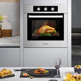 Costway Single Wall Oven 24" 2.47 Cu.ft with 5 Cooking Modes 2300W New - FP10040US-SL