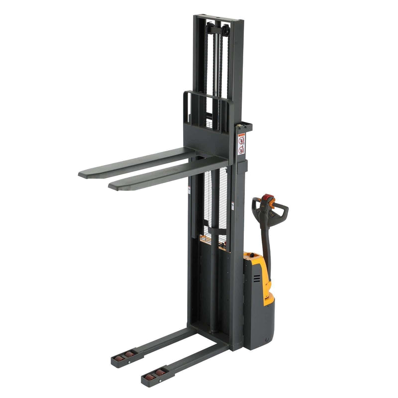 Apollolift Powered Forklift Full Electric Walkie Stacker 3300lbs Cap. Fixed Legs.118" Lifting A-3034 - Backyard Provider