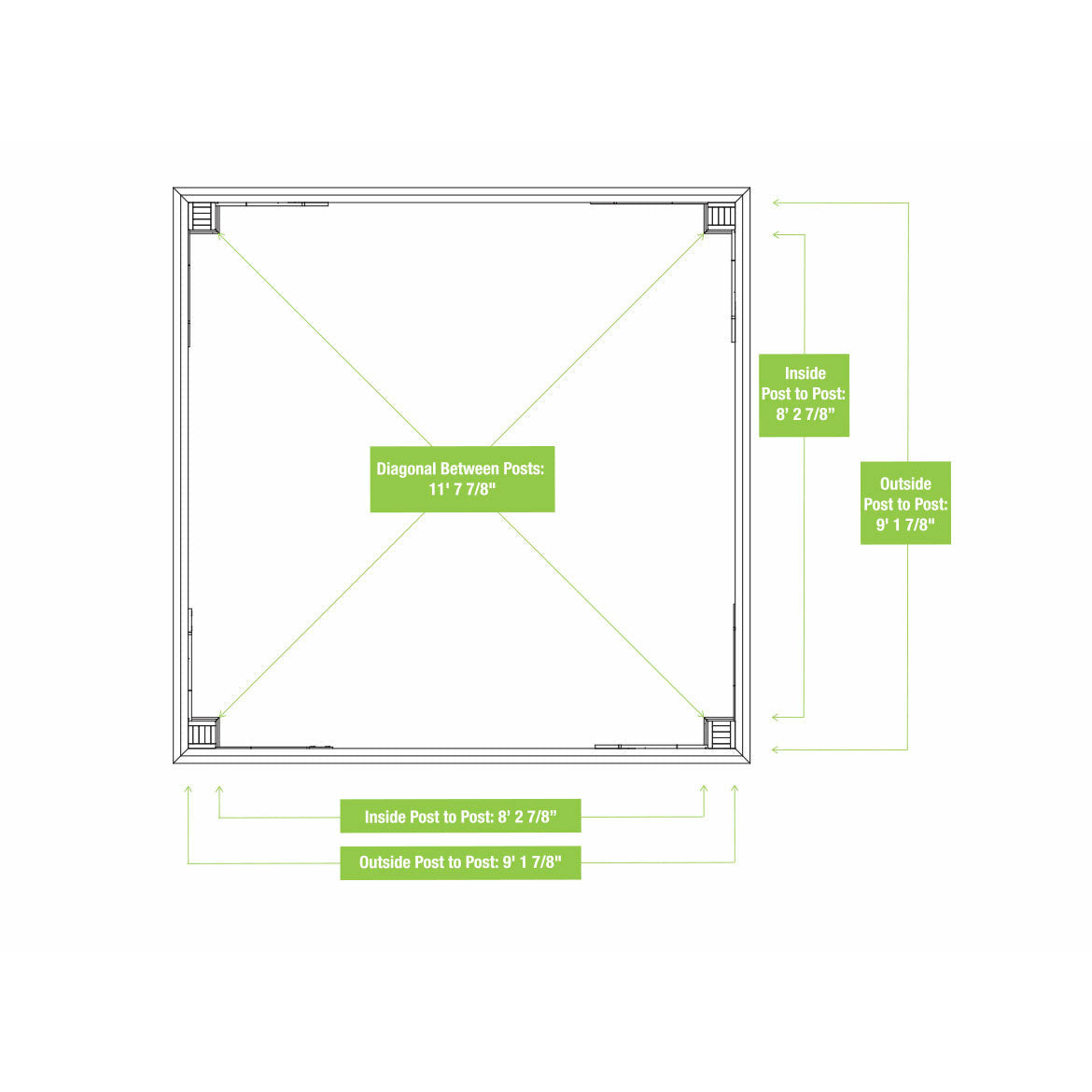 Yardistry 10' x 10' Meridian Gazebo YM11756