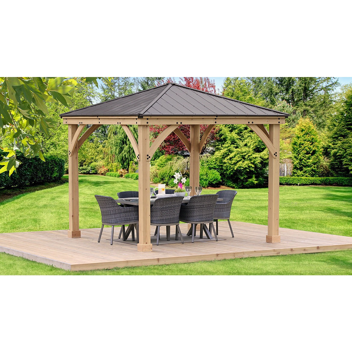 Yardistry 10' x 10' Meridian Gazebo YM11756