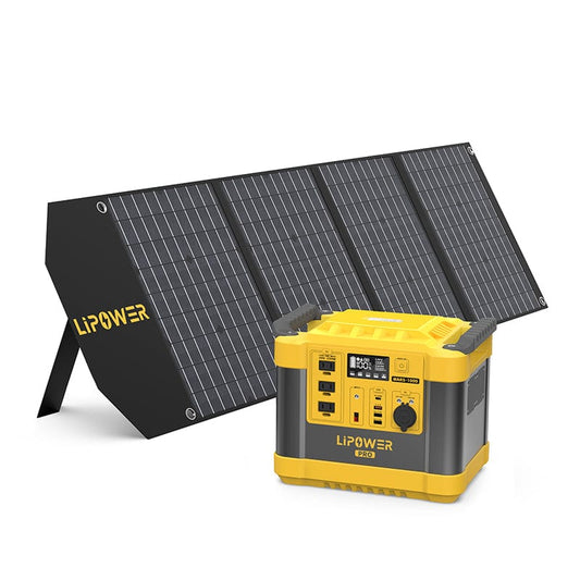 LIPOWER Solar Generator Kit 1200W MARS-1000 PRO + APOLLE100