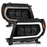 Anzo Full Led Projector Head Lights Black with Initiation Feature and Sequential Turn Signal - 111581