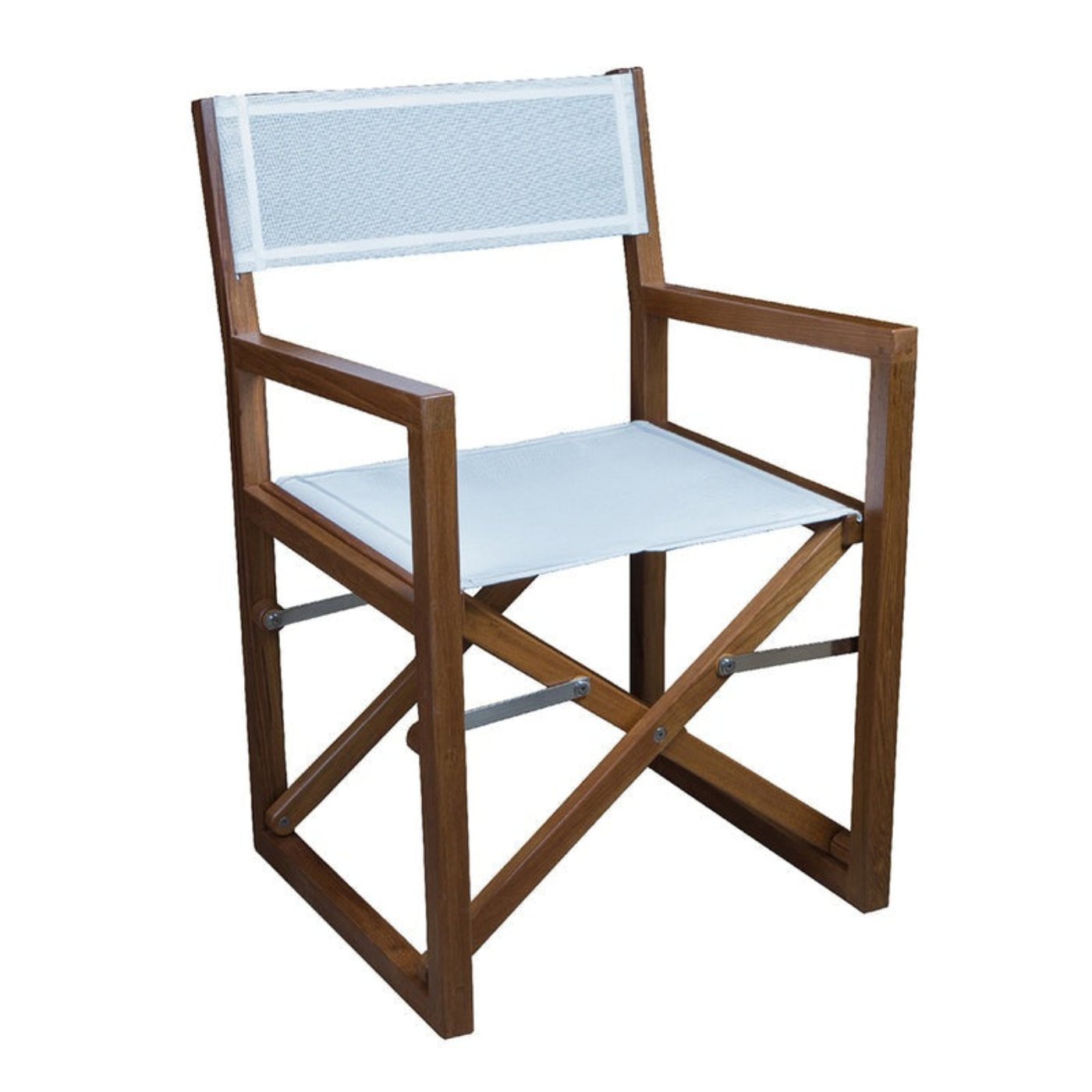 Whitecap Director's Chair w/White Batyline Fabric - Teak - 63061 - CW89262