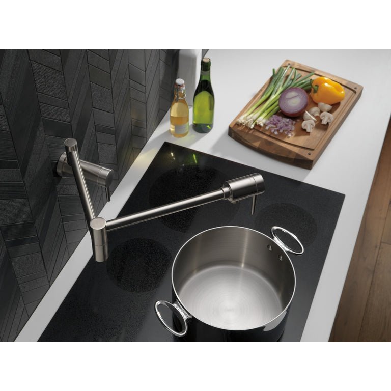 Delta Wall Mount Contemporary Pot Filler in Stainless Steel - 1165lf-Ss