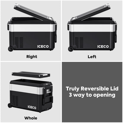 39QT JP40 Pro Dual Zone Wheeled Portable Freezer With Cover | ICECO