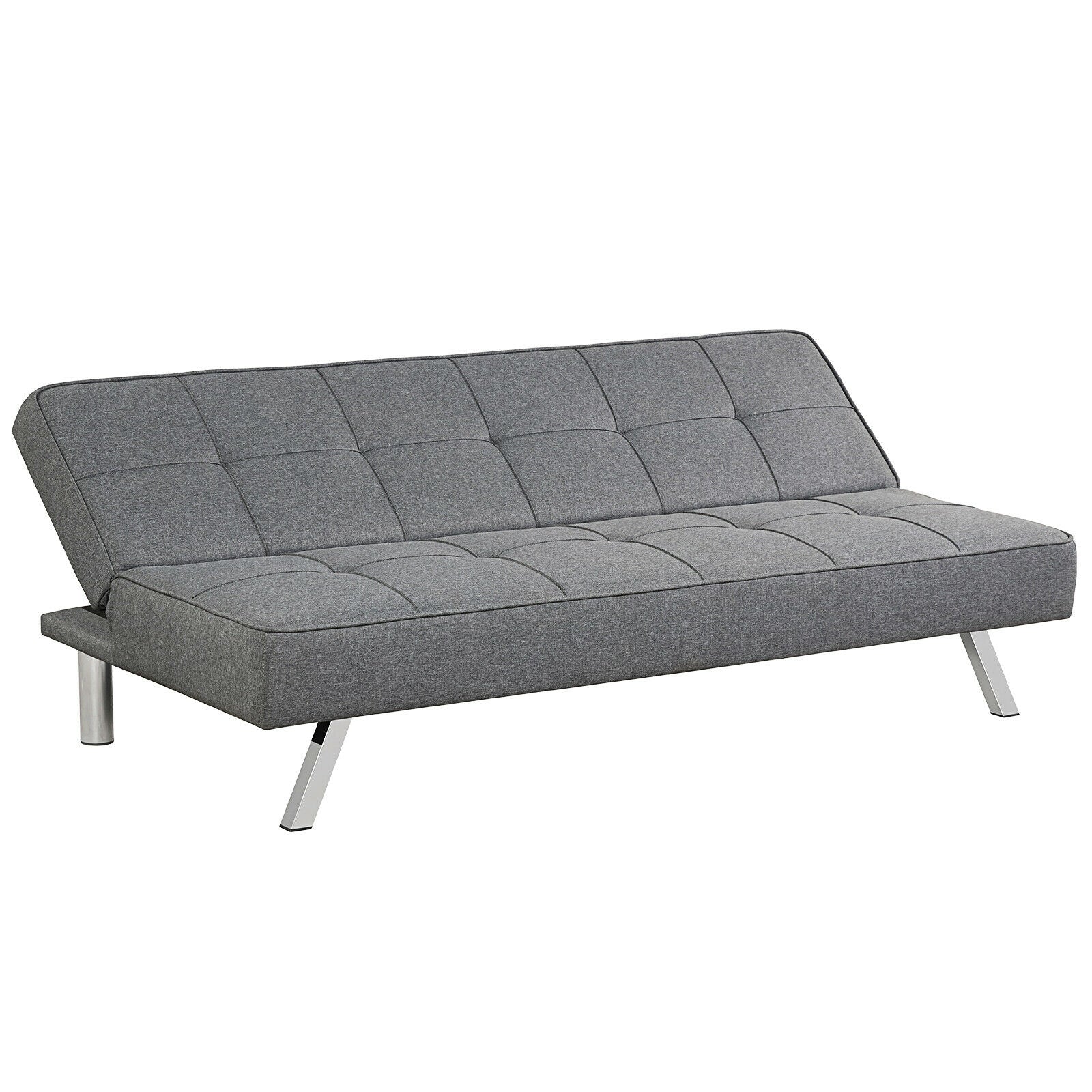 Costway 3 Seat Convertible Sofa Bed with High Density Sponge New - HV10008