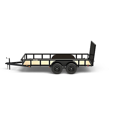 Carry-On Trailer 6.3 ft. x 14 ft. Tandem Axle Utility Trailer, 6X14GW2BRK - 123729199