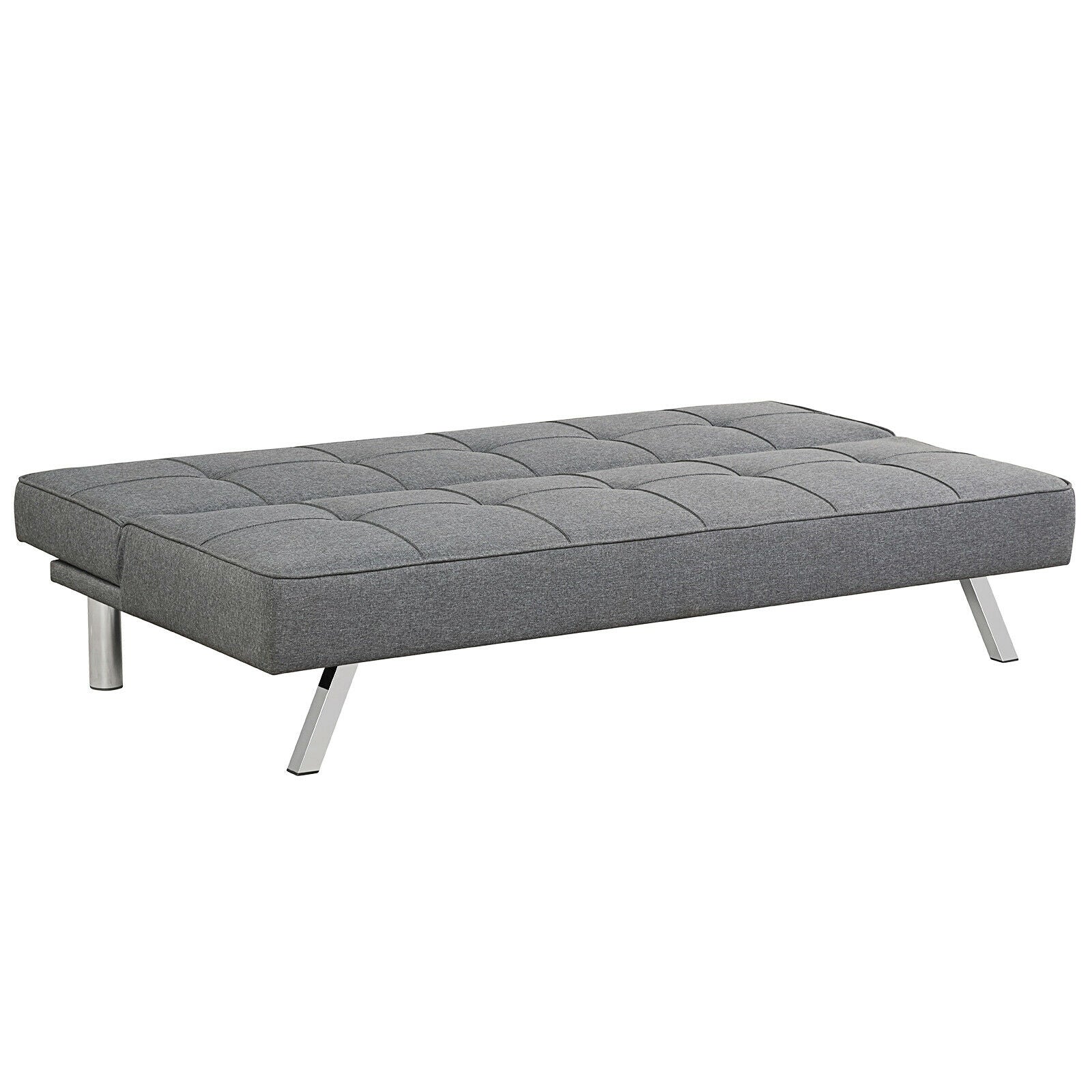 Costway 3 Seat Convertible Sofa Bed with High Density Sponge New - HV10008