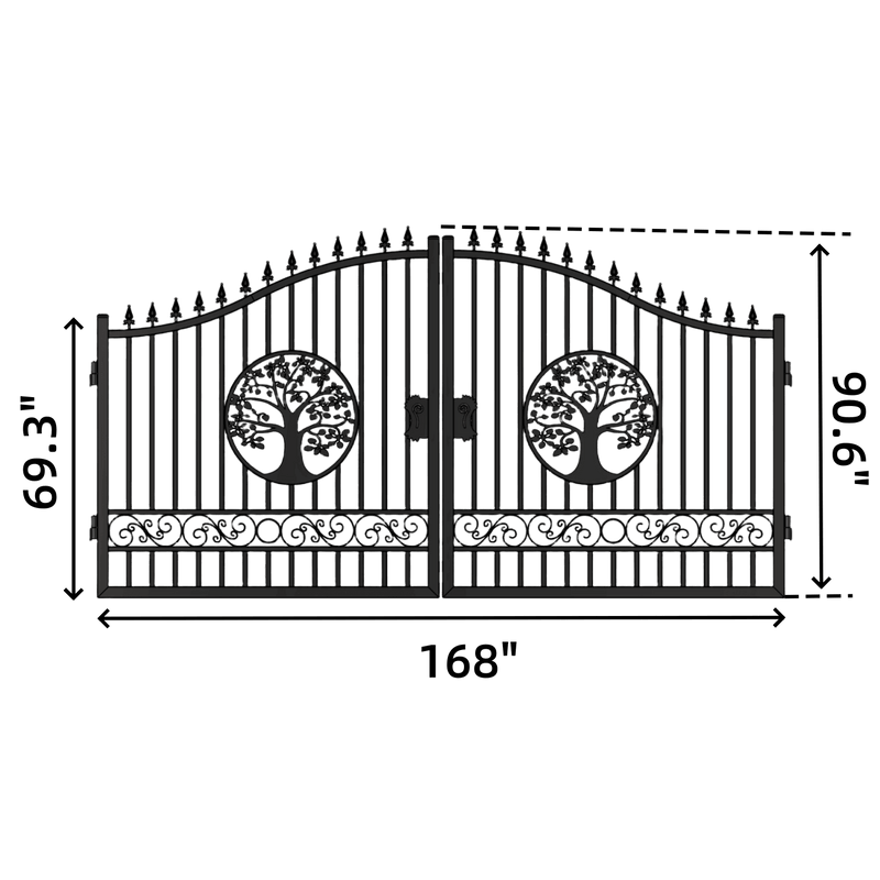 Chery Industrial 14' Iron Gate with Wider goalposts, No metal ball II000074NM