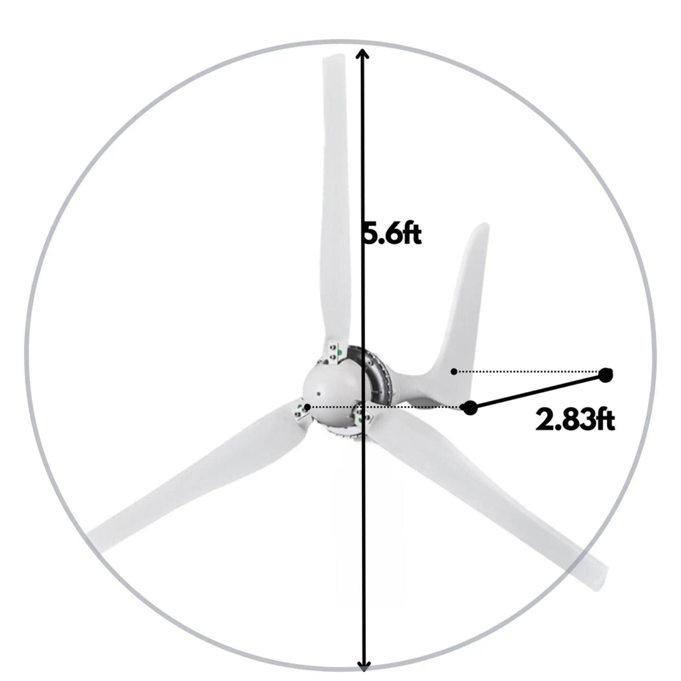 Automaxx Windmill 1500W Wind Turbine Generator Kit - DA1500A9DE