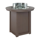 Berlin Gardens Donoma 44" Round Fire Table - Dining Height- DRFT3044DBK