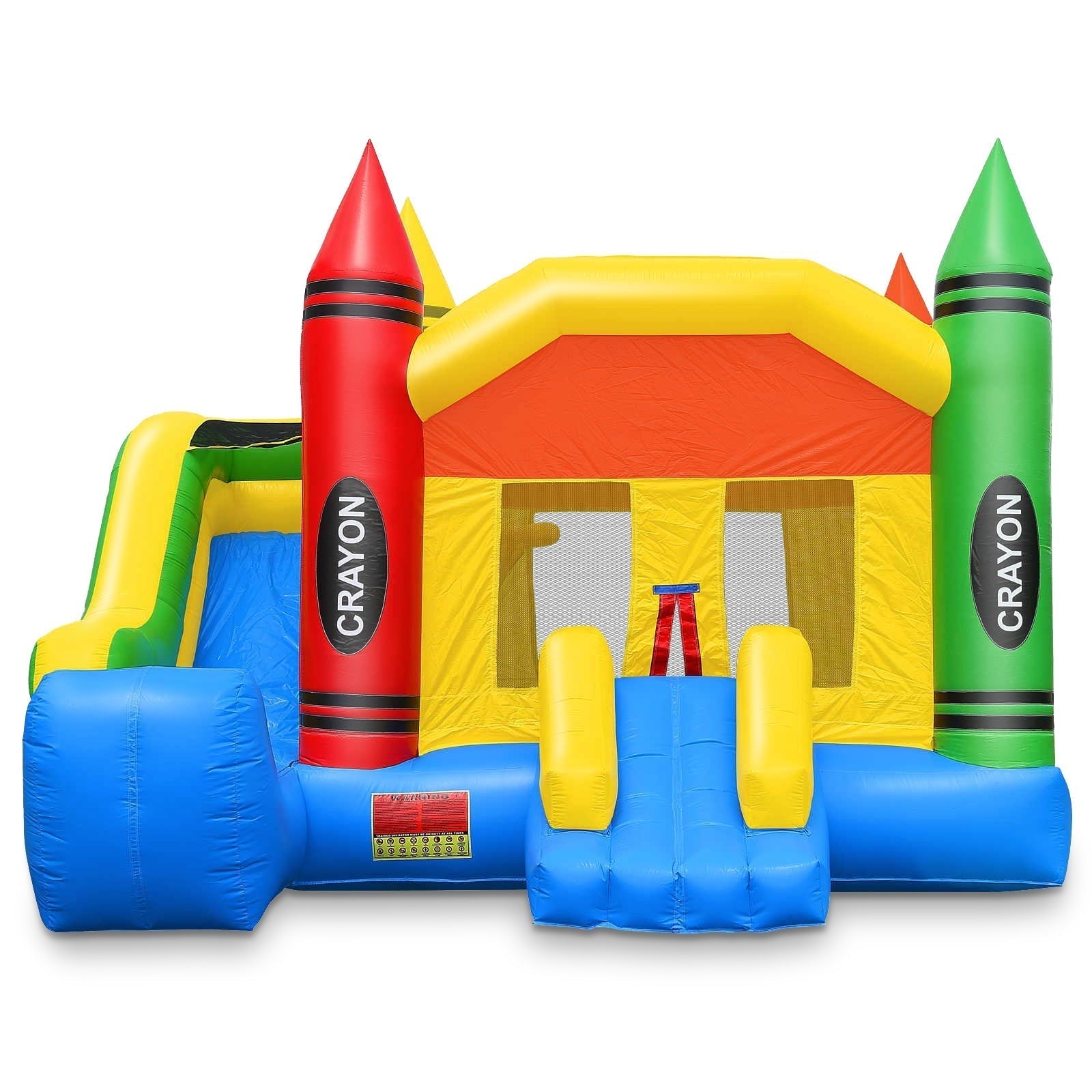 Commercial Crayon Castle Inflatable Bounce House w/ Blower by Cloud 9 - Backyard Provider