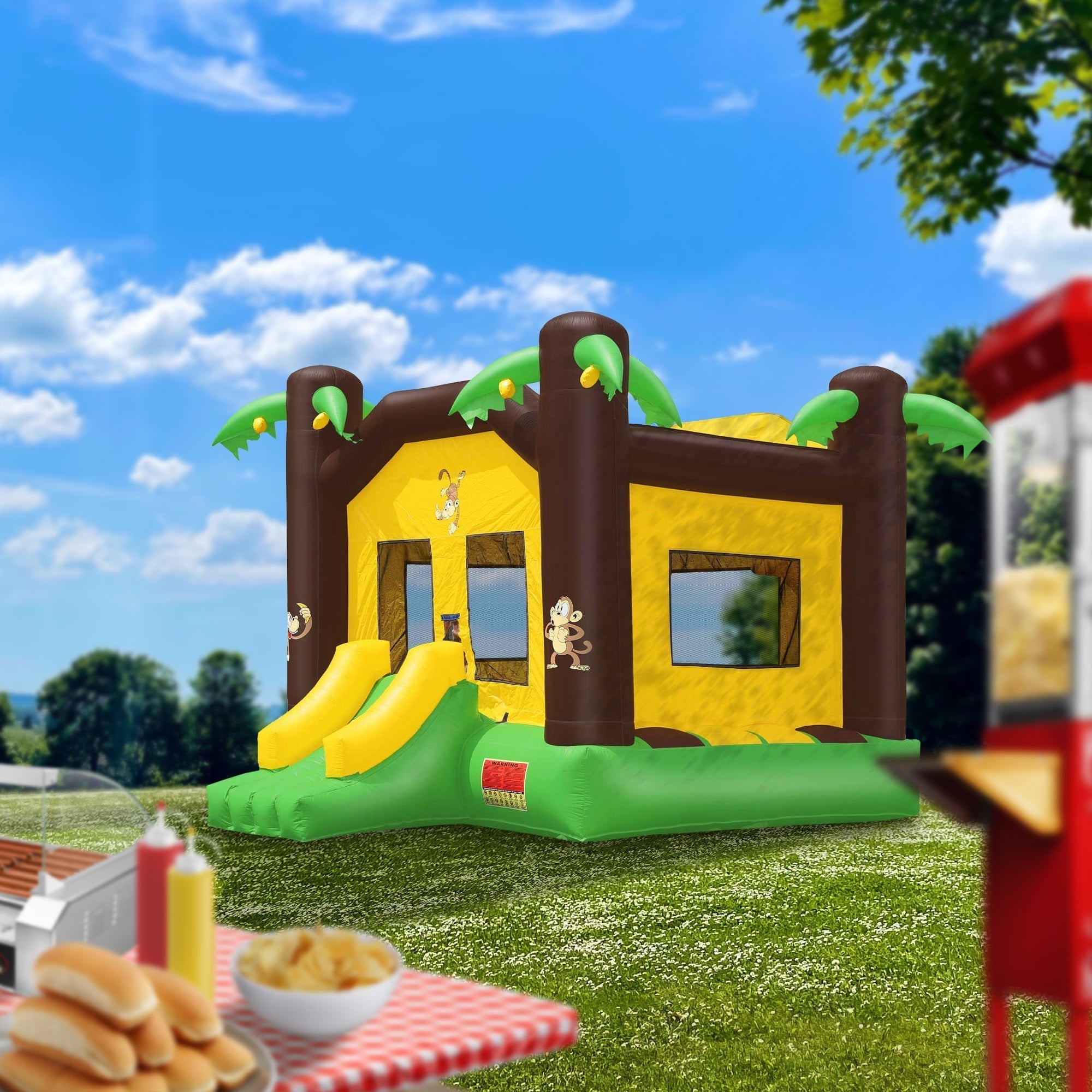 17'x13' Commercial Inflatable Jungle Bounce House w/ Blower by Cloud 9 - Backyard Provider