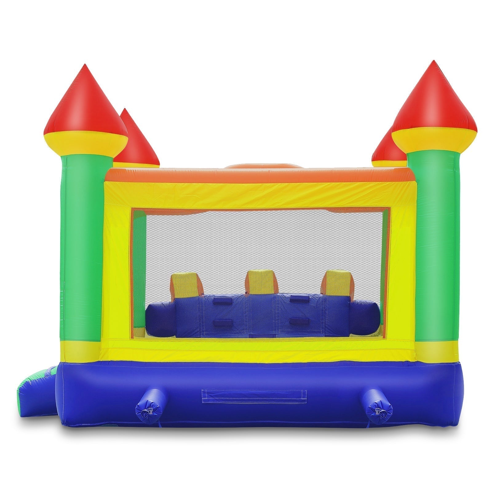 Commercial Mega Double Slide Castle Bounce House w/ Blower by Cloud 9 - Backyard Provider