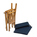 Whitecap Director's Chair II w/Navy Cushion - Teak - 61052 - CW89248