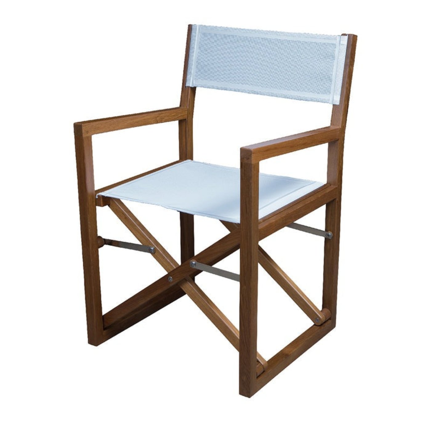 Whitecap Director's Chair w/White Batyline Fabric - Teak - 63061 - CW89262