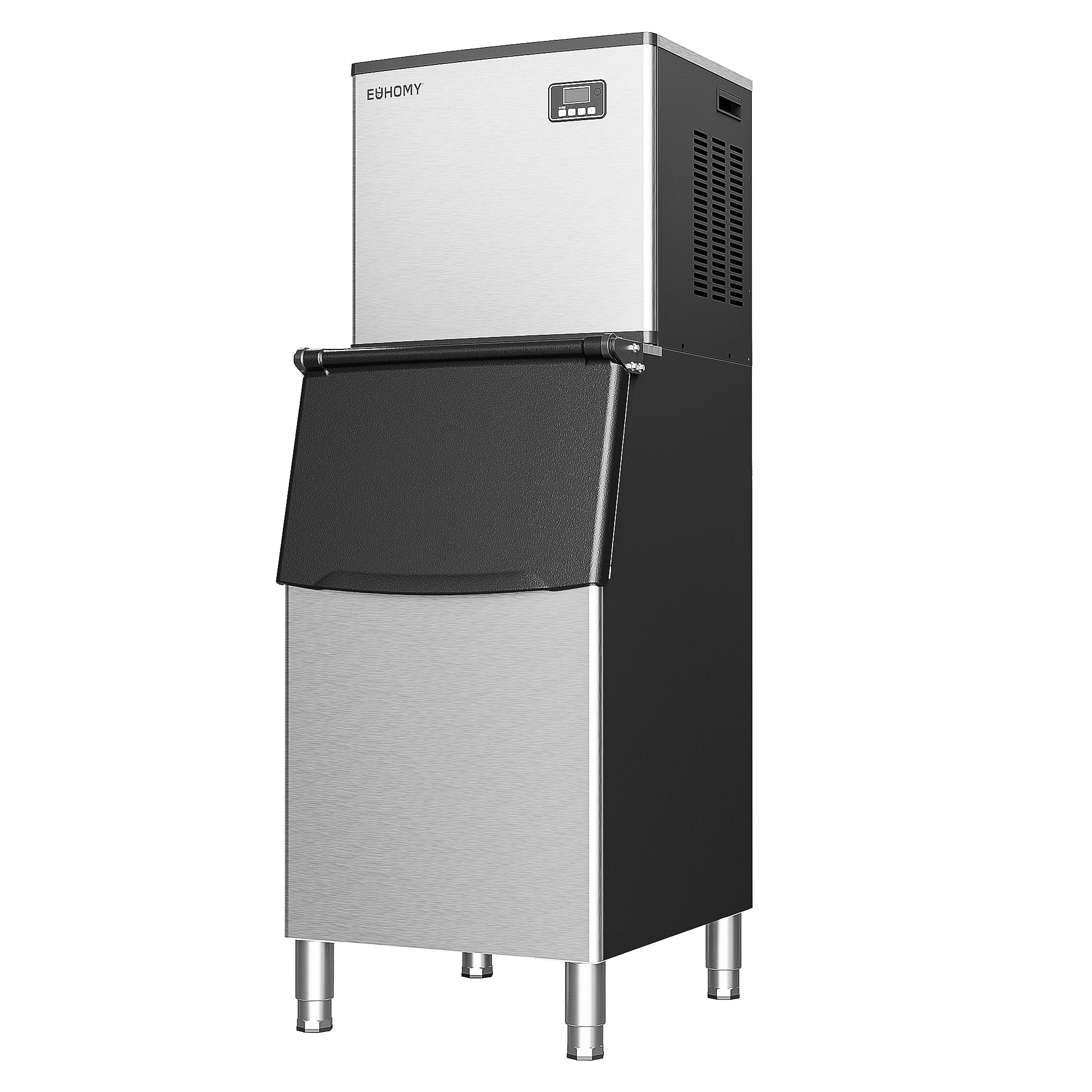 EUHOMY 339/449Lbs/24H Easy Use Commercial Ice Maker Machine Includes 2 Bottles of Cleaner - CIM-01CS2