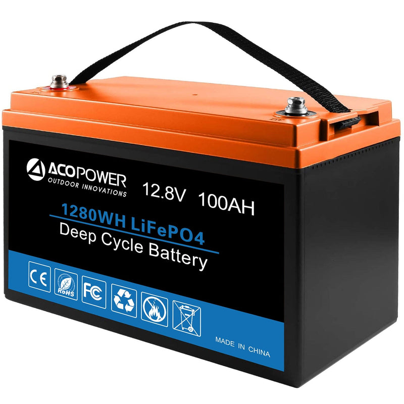 ACOPOWER 12V 100Ah LiFePO4 Deep Cycle Lithium Battery - HY-Li100Ah - Backyard Provider