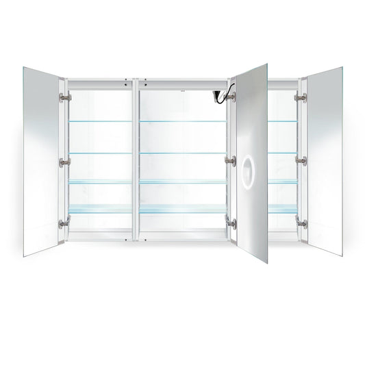 Krugg Svange 6636LRR 66" X 36" LED Medicine Cabinet  with Dimmer & Defogger SVANGE6636DLRR - Backyard Provider