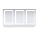 Krugg Svange 7236TLRR  72" X 36" Triple LED Medicine Cabinet with Dimmer & Defogger SVANGE7236TLRR - Backyard Provider