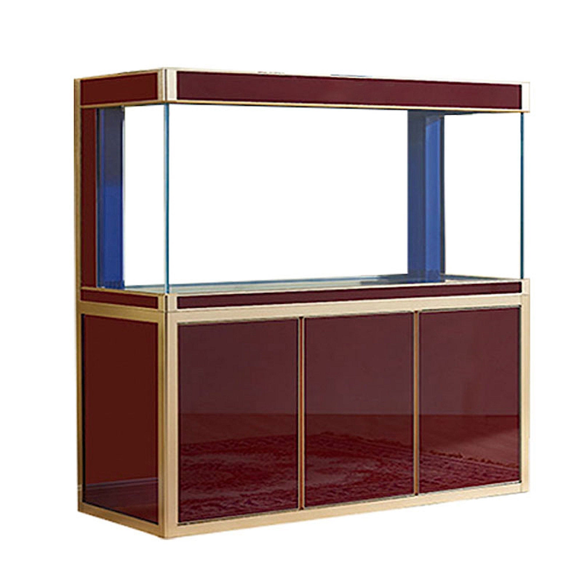 AQUA DREAM 175 GALLON TEMPERED GLASS AQUARIUM RED AND GOLD-AD-1560-RD