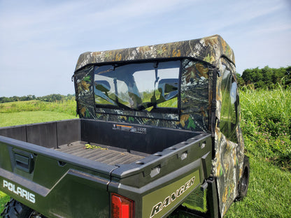 3 Star UTV Polaris Ranger Full-Size 570 3-Passenger - Full Cab Enclosure for Hard Windshield - POLF57-FCF-BLK