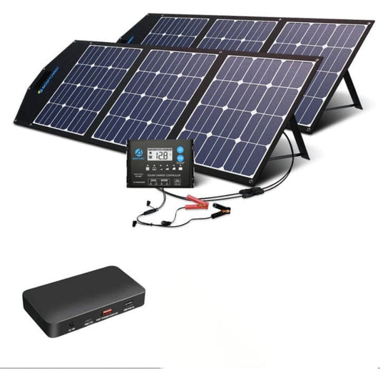 ACOPOWER 240W Foldable Solar Panel with ProteusX 20A Charge Controller