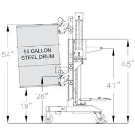 Wesco ERGONOMIC DRUM HANDLER STANDARD MODEL - 240150 - Backyard Provider