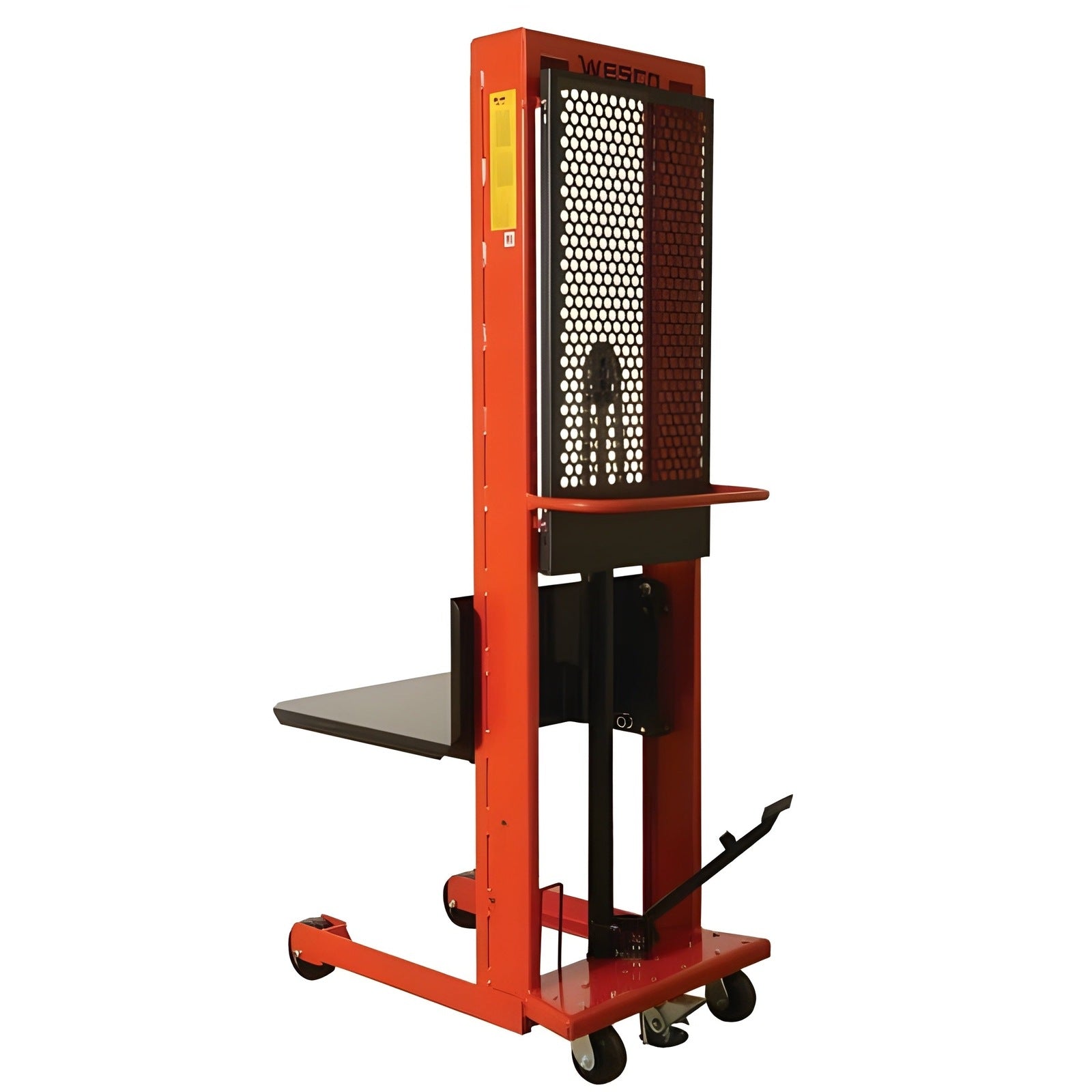 Wesco Industrial Products 1,000 lb. Standard Series Hydraulic Platform Stacker with 24" x 24" Platform and 80" Lift Height 260034