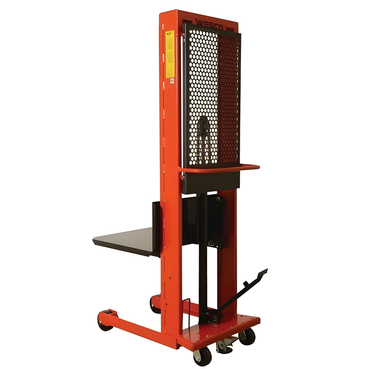 Wesco Industrial Products 1,000 lb. Standard Series Hydraulic Platform Stacker with 24" x 24" Platform and 80" Lift Height 260034