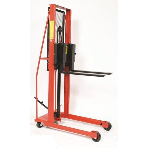 Wesco Industrial Products 1,000 lb. Economy Series Straddle Fork Stacker with 30" Forks and 76" Lift Height 260055