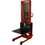 Wesco Industrial Products 1,500 lb. Hydraulic Power Lift Platform Stacker with 24" x 24" Platform and 60" Lift Height 261074