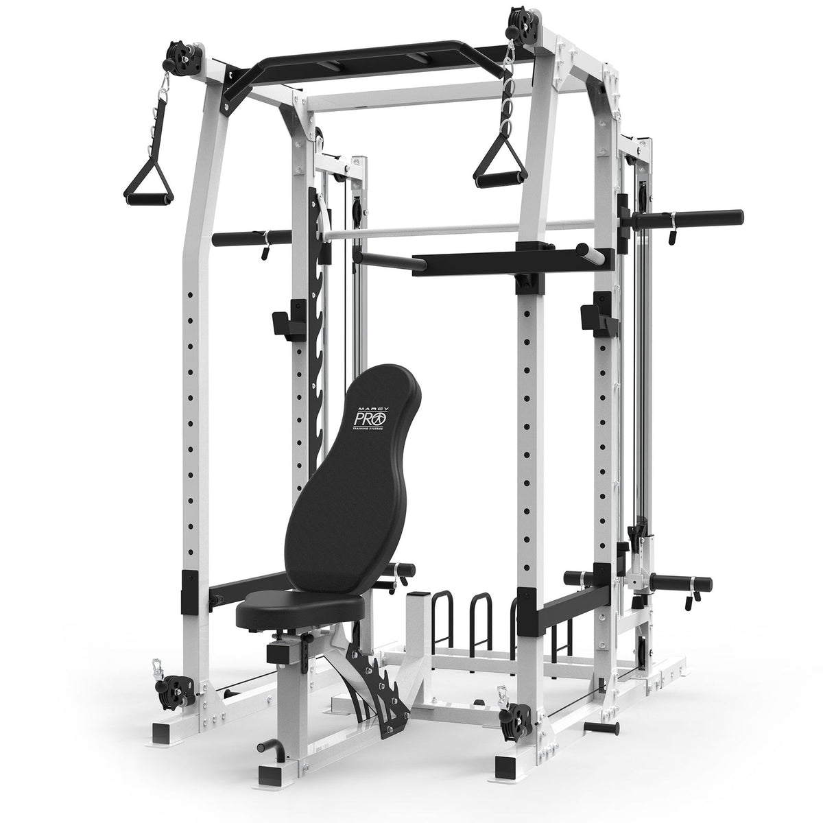 Marcy Pro Smith Machine Weight Bench Home Gym Total Body Workout Training System - 84825