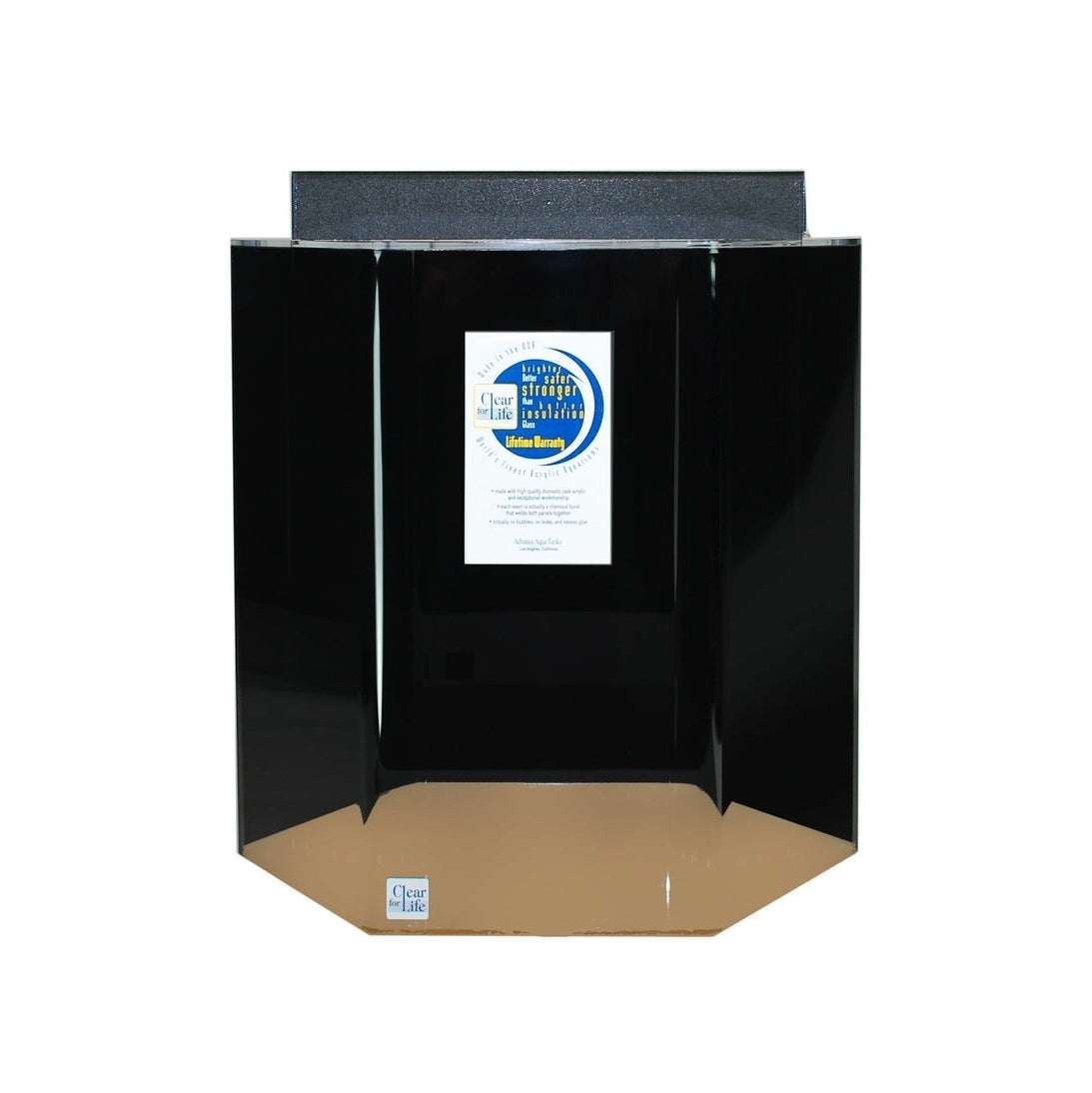 Clear for Life Acrylic Hexagon UniQuarium Aquarium - 35 Gallon - UNI-35HEX-Sapphire
