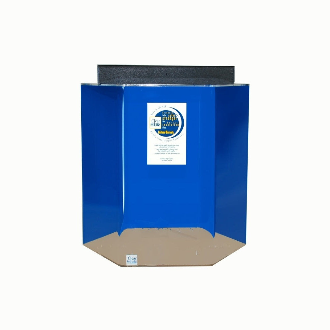 Clear for Life Acrylic Hexagon UniQuarium Aquarium - 35 Gallon - UNI-35HEX-Sapphire