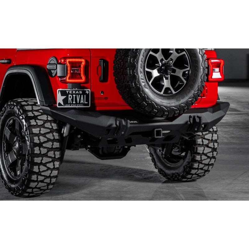 Rival 4x4 Jeep Wrangler JL Full-Width Rear Bumper in Aluminum - 2D.2723.1-NL