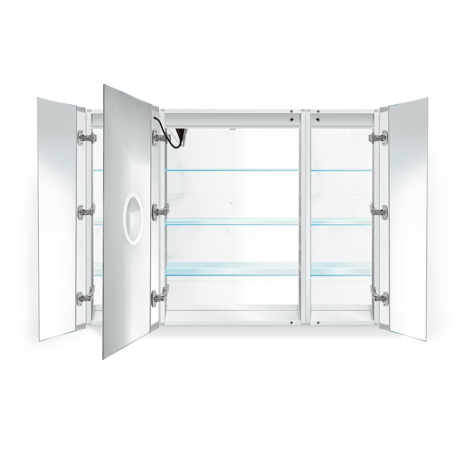 Krugg Svange 4836LLR 48" X 36" LED Medicine Cabinet with Dimmer & Defogger SVANGE4836LLR